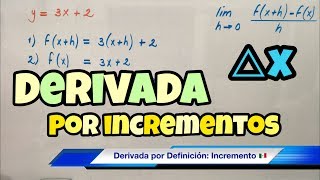 Derivada de una Función usando la DEFINICIÓN súper fácil [upl. by Jolyn]