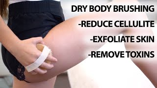 Dry Body Brushing Tutorial  How To Reduce Cellulite [upl. by Simon]