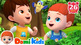 Walking Walking Song🍃  More  Sing Along Domikids  Best Kids Songs and Nursery Rhymes [upl. by Halludba]