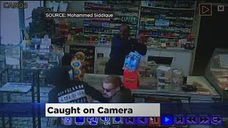 Lockeford Gas Station Owner Scares WouldBe Robbers With Golf Club [upl. by Tempest867]