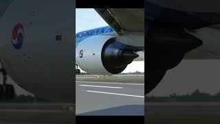 Korean Air 777 Landing at Bangkok shorts landing [upl. by Eradis]