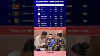 Rohit Sharma press conference icc test rankings no2 team India rohitsharma icctestranking virat [upl. by Aviva219]