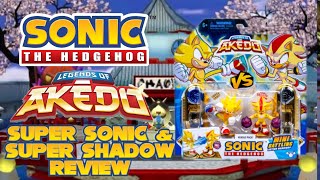 Sonic the Hedgehog Legends of Akedo Super Sonic amp Super Shadow Review [upl. by Olinad]