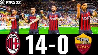 FIFA 23  MESSI RONALDO MBAPPE NEYMAR ALL STARS  AC MILAN 140 AS ROMA  UCL FINAL [upl. by Campball]