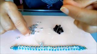 TUTORIAL BRACCIALE SWAROVSKI [upl. by Wolenik23]