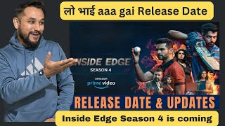 Inside edge season 4 Update  Inside edge season 4 Release date  Inside edge season 4 Trailer [upl. by Allemat]