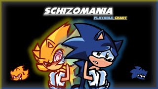 FNF  Schizomania Playable Chart Chaos Difficulty [upl. by Otreblanauj]