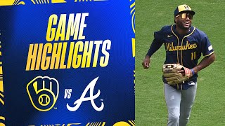 Brewers vs Braves Game Highlights 8824  MLB Highlights [upl. by Bordy]