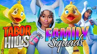 I Played Fortnite Squads With All 3 Of My Kids Tabor Hill FAMILY Squads [upl. by Brazee]