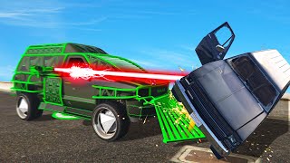 NEW 3950000 OVERPOWERED LASER MINIVAN GTA 5 DLC [upl. by Ecirtael303]