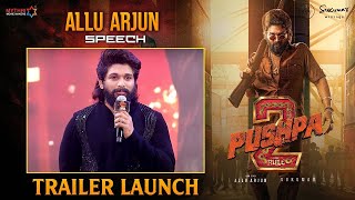 Allu Arjun Speech  Pushpa 2 Trailer Launch Event  Rashmika  Sukumar  Fahadh Faasil  DSP [upl. by Enna]