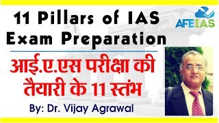 11 Pillars of IAS preparation by Dr Vijay Agrawal  AFE IAS  IAS Coaching [upl. by Rutan]