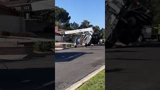 Toppled crane destroys home in Loma Linda California [upl. by Korey]