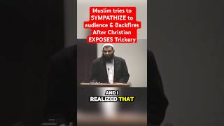 Muslim tries to SYMPATHIZE Audience amp BACKFIRES after Christian Exposes Trickery christian muslim [upl. by Perle]