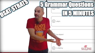 5 Grammar Questions in 5 Minutes or Less  Digital SAT Grammar Strategy [upl. by Page]