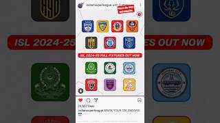 ISL fixtures 202425।Fc Goa।Bengaluru Fc।Kerala blaster।East Bengal।footballshorts football [upl. by Leeda284]