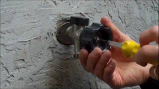 Mansfield Style Hydrant Repair Video  Leaking Behind the Handle [upl. by Ramsa]