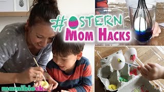 Mom Hacks Ostern 🐣🐰  Färben mit Kleinkindern  mamiblock [upl. by Oirram]