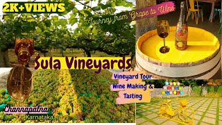 Sula Vineyards Near Bangalore Guided Wine Tour Wine Making amp Tasting  Kadu Wines Karnataka [upl. by Hoashis166]