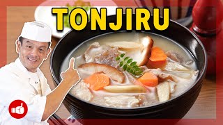 The PERFECT Pork Miso Soup Recipe  Japanese Tonjiru [upl. by Ettevad]