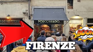 IL MIGLIOR PANINO è il Porcobrado a FIRENZE Street food Fiorentino [upl. by Bronder]