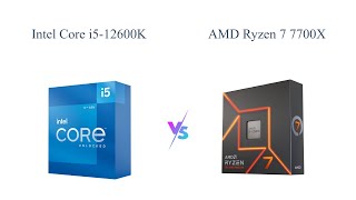 Intel Core i512600K vs AMD Ryzen 7 7700X 🔥 Which is Better [upl. by Nefets]