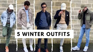 COMMENT SHABILLER EN HIVER  5 IDÉES DE TENUES STYLÉES pour HOMMES ❄️ [upl. by Livingstone]