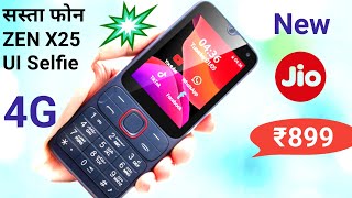 Best 4g phone  ZEN X25 4g keypad phone unboxsing  Ui selfie 3 4g feature phone unboxing 4g mobile [upl. by Lrae]