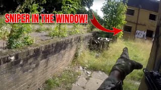 🔫🔫Airsoft  RAF Upwood Disused RAF Base Game 01 GoPro  Tokyo Marui DEVGRU 416🔫🔫 [upl. by Estel671]