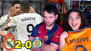 REACCIONES del REAL MADRID 20 GETAFE  LALIGA 2425 [upl. by Ayanal832]