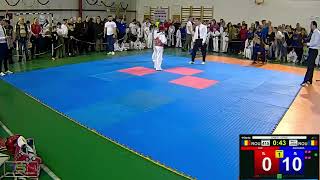 Zaharia Razvan ACS Marina vs Ion Rares Paul CS Reactiv  Taekwondo Championship [upl. by Richart752]