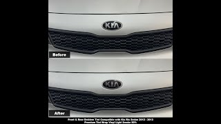 Crux Motorsports Emblem Tint Overlay for Kia Rio 2012  2013 [upl. by Bradwell]