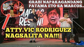 HALA ATTY VIC RODRIGUEZ NAKI ISA SA PEOPLE POWER SA LIWASAN NG BONIFACIO [upl. by Scharff239]