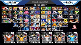 Super Smash Bros Crusade v095  Battle 325 DHD vs FB vs HC vs WO BGV vs GS vs HB HH [upl. by Atikir225]