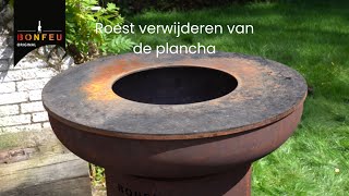 Roest verwijderen van je plancha [upl. by Larimer856]