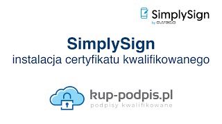 Certum SimplySign – instalacja certyfikatu kwalifikowanego [upl. by Neltiak]