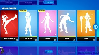 ALL new and RETURNING Fortnite ITEM SHOP EMOTE fanciful  glyphic [upl. by Anilehs]