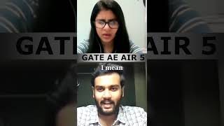 GATE Aerospace Topper On Difficulty Level of GATE btech mtech iit gateexam [upl. by Drawde801]