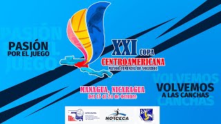 NCA vs PAN  XXI COPA CENTROAMERICANA MAYOR FEMENINA DE VOLEIBOL  POLIDEPORTIVO ALEXIS ARGÜELLO [upl. by Dlonyer]