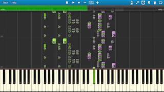 Genesis  In The Cage Medley  3 Sides Live Piano Tutorial  Synthesia Cover [upl. by Ellata]