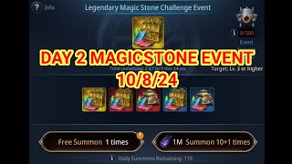 DAY 2 MAGICSTONE EVENT  MIR4 [upl. by Anaujal505]