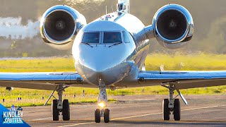 4K Planespotting Bermuda  CLOSEUP Large amp Medium Sized Private Jets  Arrivals and Departures [upl. by Senaj]