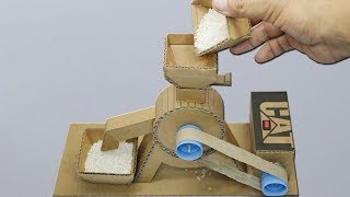 How to Make Mini Flour Mill From Cardboard at Home  DIY Flour Machine Very Easy [upl. by Arjan]