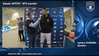 Circuit National Sabre Senior 2022  Les interviews [upl. by Eegnat]