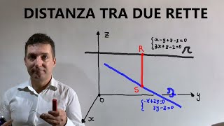 Distanza tra due rette nello spazio Geometria lineare nello spazio Esempio compito esame [upl. by Eustazio]