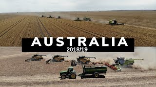 Australia Harvest 201819 BEEFWOOD FARMS HALCYON DOWNS STEPHENS HARVESTING [upl. by Ahsienaj]