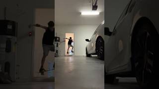 180 Ollie skate ytshort up garage shredding skateboardingisfun lit hop spin [upl. by Daney85]