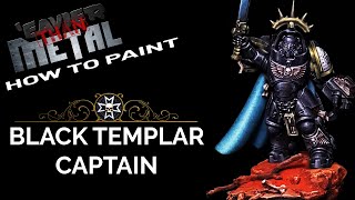 Eavier Than Metal How to paint a Black Templar Primaris Captain [upl. by Nialb188]