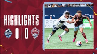 HIGHLIGHTS  Vancouver Whitecaps vs Colorado Rapids  April 29 2023 [upl. by Esilana]