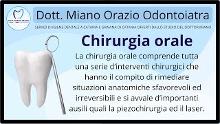 🥼 Chirurgia Orale  Dott Miano Orazio Odontoiatra Catania [upl. by Anerys]